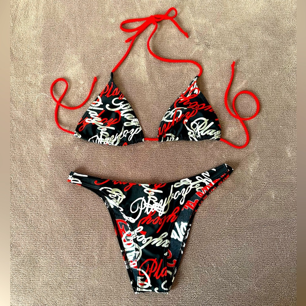 RARE Playboy Script String Bikini